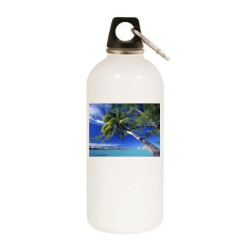 Islands White Water Bottle With Carabiner