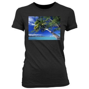 Islands Women's Junior Cut Crewneck T-Shirt