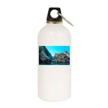 Islands White Water Bottle With Carabiner