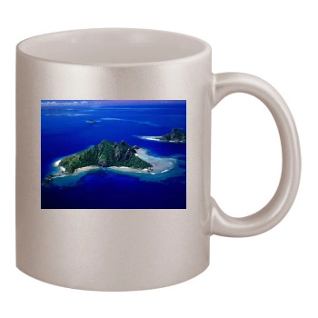 Islands 11oz Metallic Silver Mug