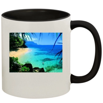 Islands 11oz Colored Inner & Handle Mug