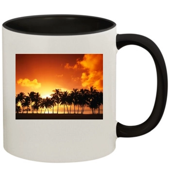 Islands 11oz Colored Inner & Handle Mug