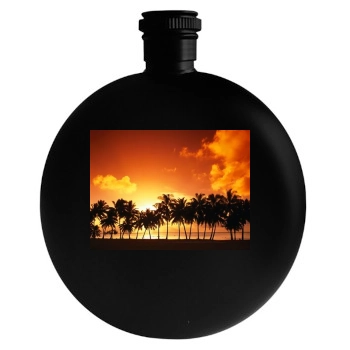 Islands Round Flask