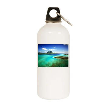 Islands White Water Bottle With Carabiner