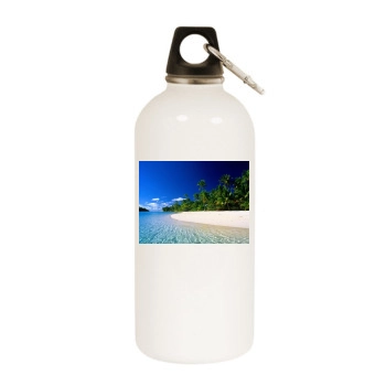 Islands White Water Bottle With Carabiner