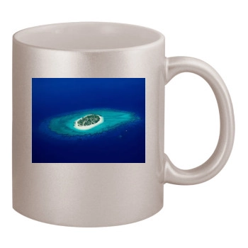 Islands 11oz Metallic Silver Mug