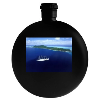 Islands Round Flask