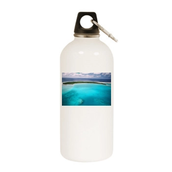 Islands White Water Bottle With Carabiner