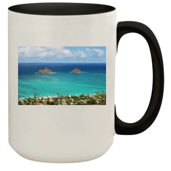 Islands 15oz Colored Inner & Handle Mug