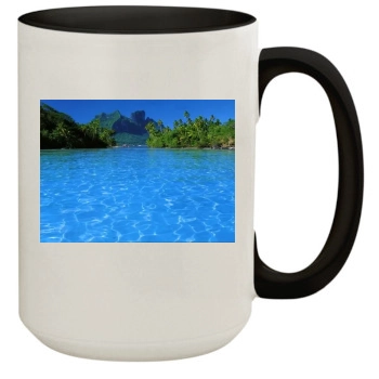 Islands 15oz Colored Inner & Handle Mug