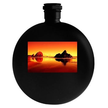 Islands Round Flask