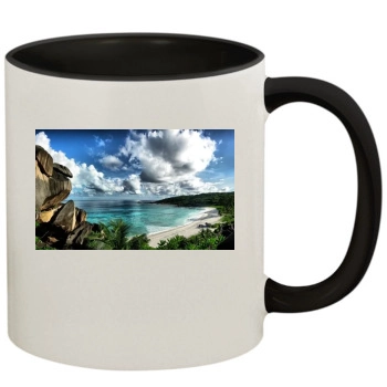 Islands 11oz Colored Inner & Handle Mug