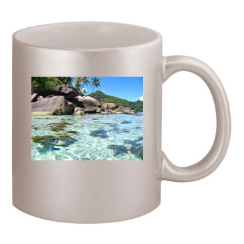 Islands 11oz Metallic Silver Mug