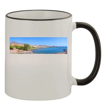 Islands 11oz Colored Rim & Handle Mug