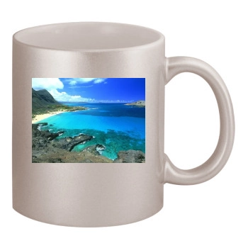 Islands 11oz Metallic Silver Mug