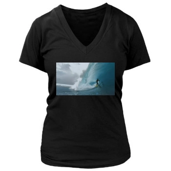 Oceans Women's Deep V-Neck TShirt