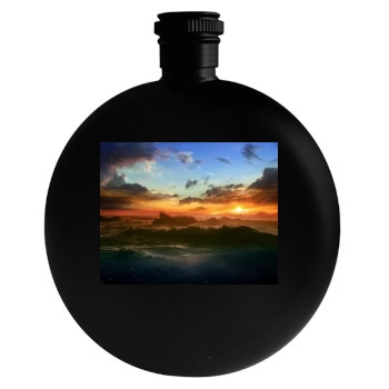 Oceans Round Flask