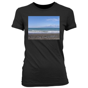 Oceans Women's Junior Cut Crewneck T-Shirt