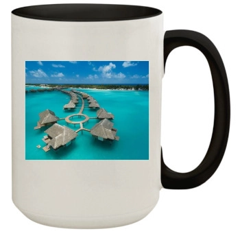 Oceans 15oz Colored Inner & Handle Mug