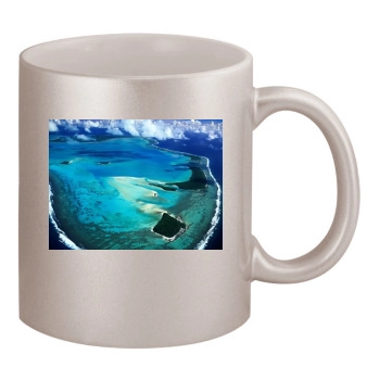 Oceans 11oz Metallic Silver Mug