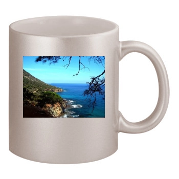 Oceans 11oz Metallic Silver Mug