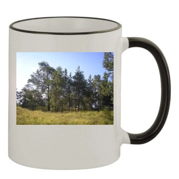 Forests 11oz Colored Rim & Handle Mug