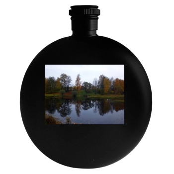 Forests Round Flask