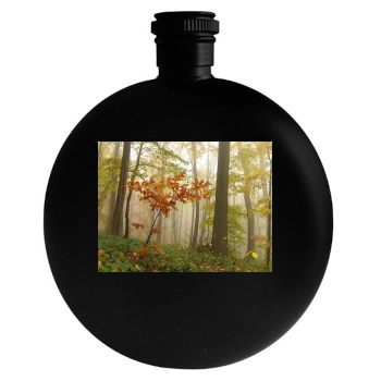 Forests Round Flask