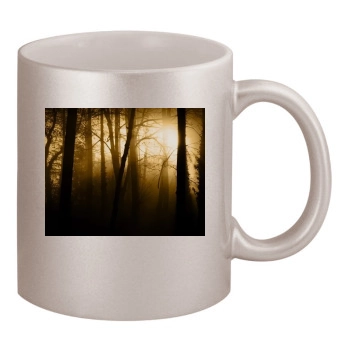 Forests 11oz Metallic Silver Mug