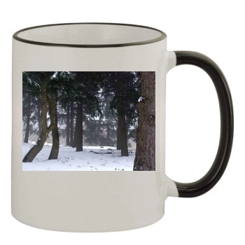 Forests 11oz Colored Rim & Handle Mug