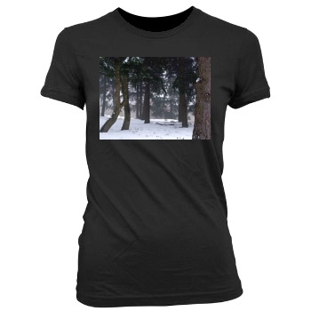 Forests Women's Junior Cut Crewneck T-Shirt