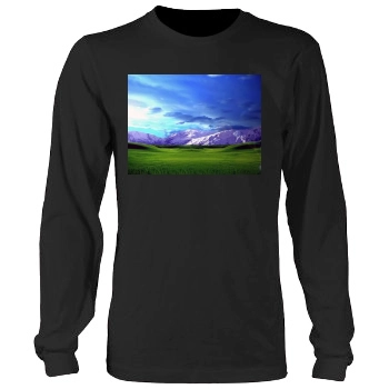 Mountains Men's Heavy Long Sleeve TShirt