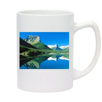 Mountains 14oz White Statesman Mug