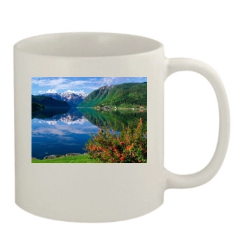 Mountains 11oz White Mug