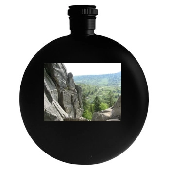 Mountains Round Flask