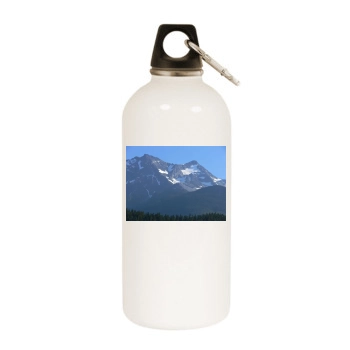 Mountains White Water Bottle With Carabiner