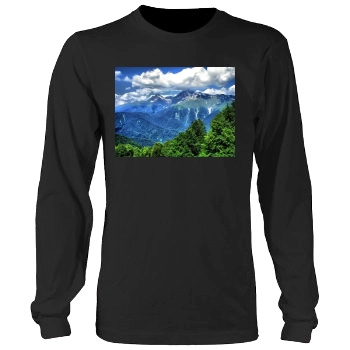 Mountains Men's Heavy Long Sleeve TShirt