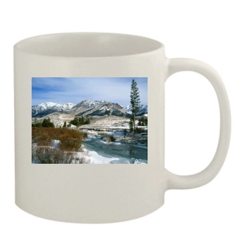 Mountains 11oz White Mug