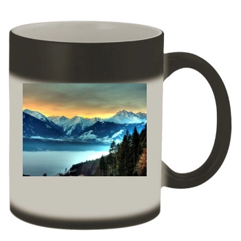 Mountains Color Changing Mug