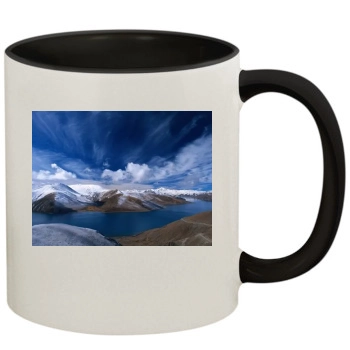 Mountains 11oz Colored Inner & Handle Mug
