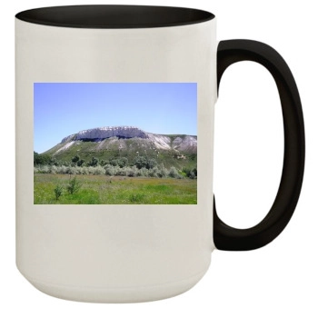 Mountains 15oz Colored Inner & Handle Mug