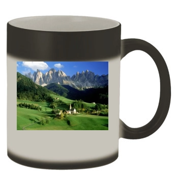 Mountains Color Changing Mug