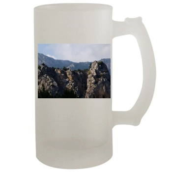 Mountains 16oz Frosted Beer Stein