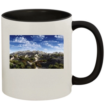 Mountains 11oz Colored Inner & Handle Mug