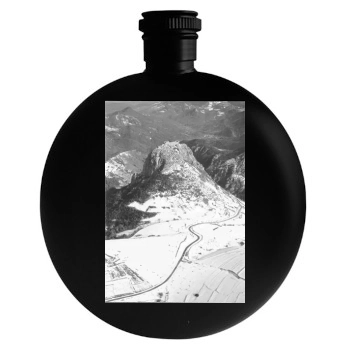 Mountains Round Flask