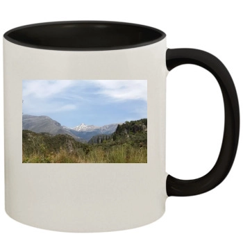 Mountains 11oz Colored Inner & Handle Mug