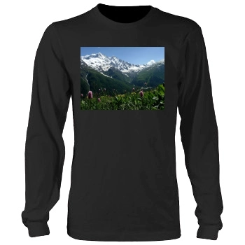 Mountains Men's Heavy Long Sleeve TShirt