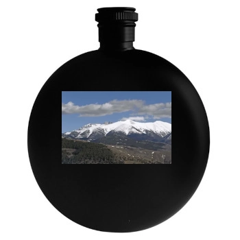 Mountains Round Flask