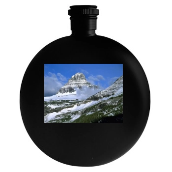 Mountains Round Flask