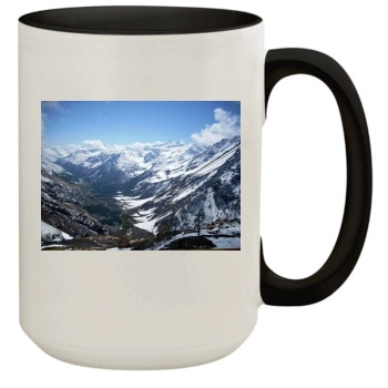 Mountains 15oz Colored Inner & Handle Mug